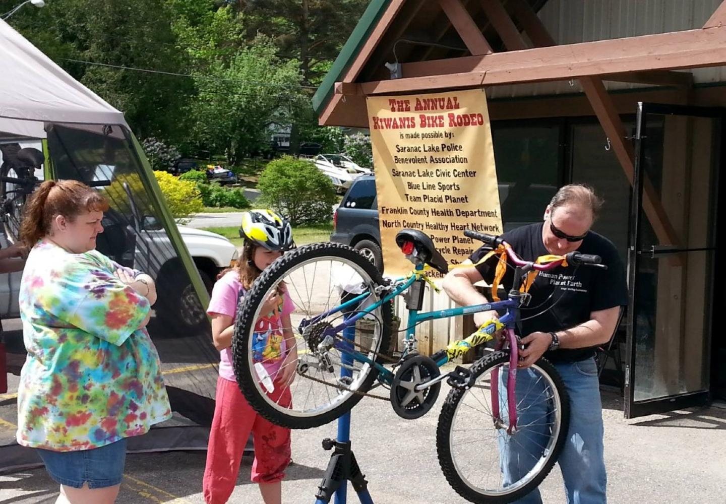 One of the ways those funds are spent is hosting an annual bicycle rodeo.