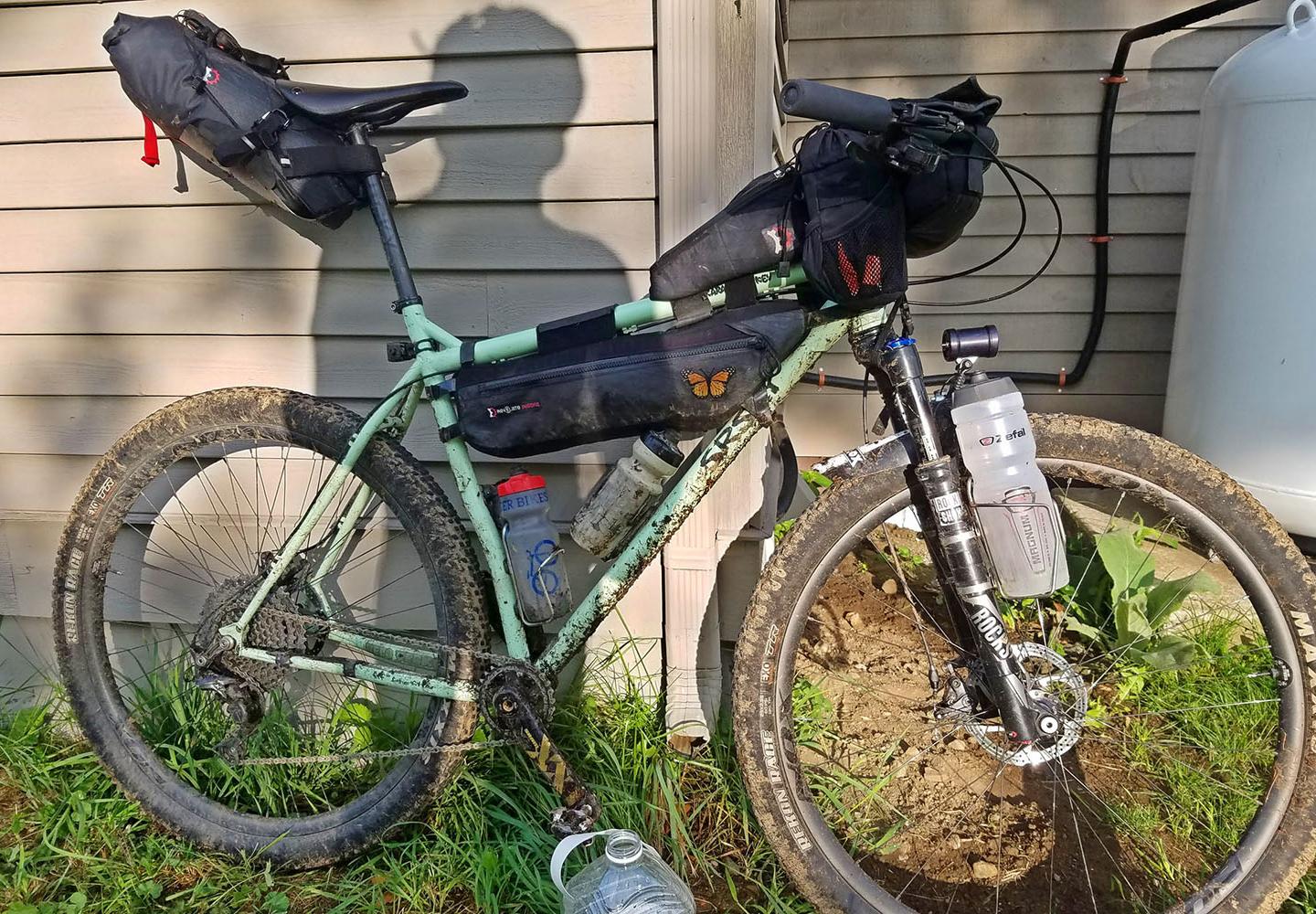 This is what my rig looked like on the morning of the last day! I feel great about that setup and wouldn't have changed much about it.