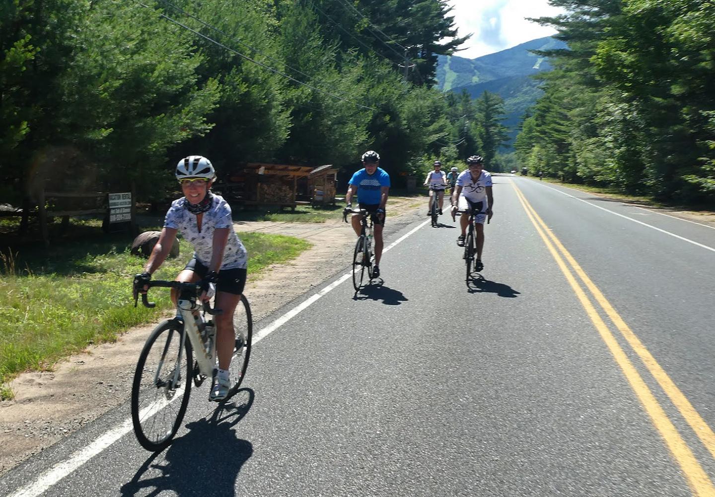 Riders participate in the 2020 Ride for the River. 