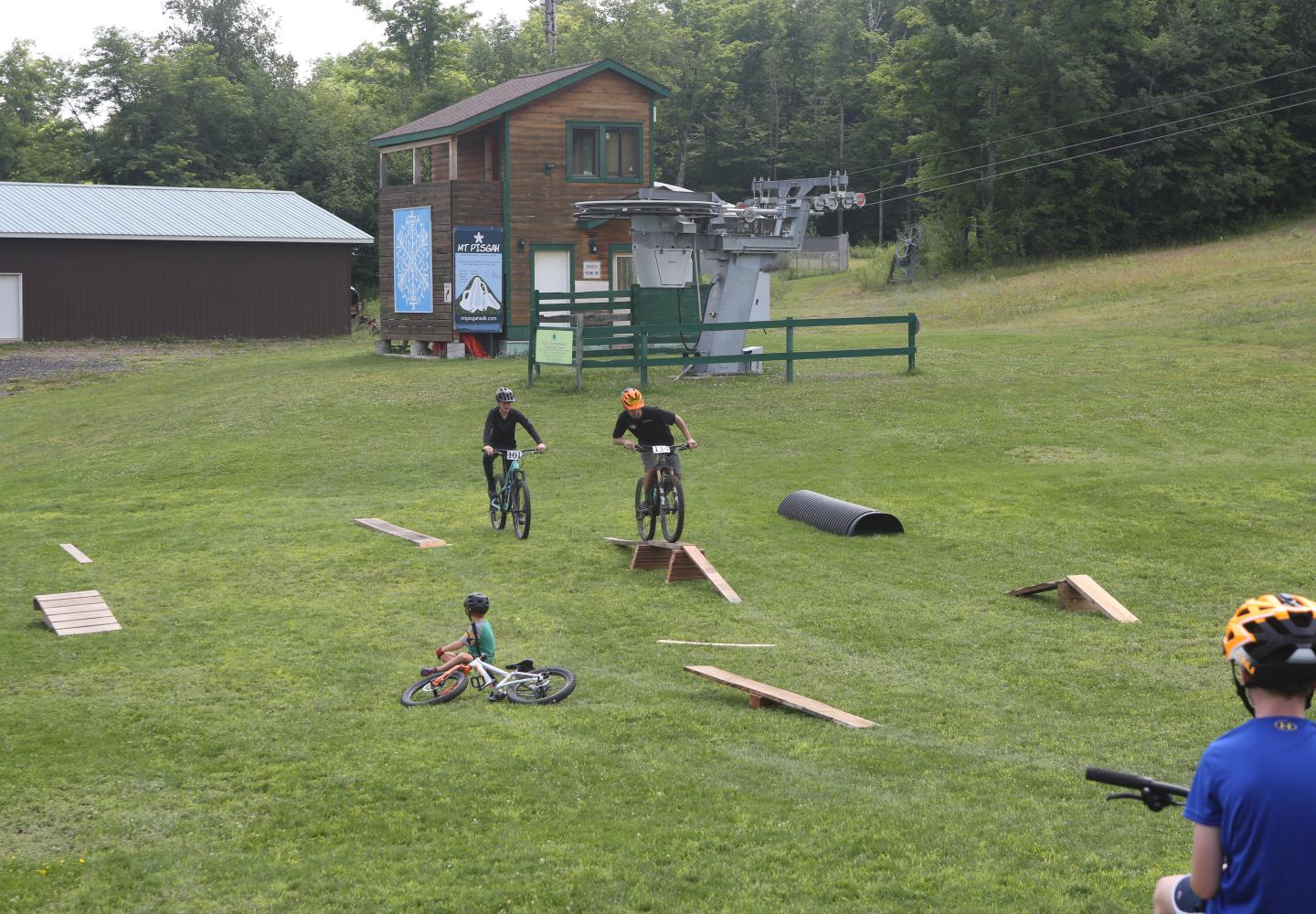 Skills course at Pisgah Pedalfest