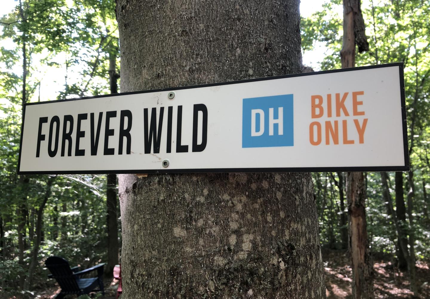 Clear signage makes navigating the Wheelerville Trails a breeze.