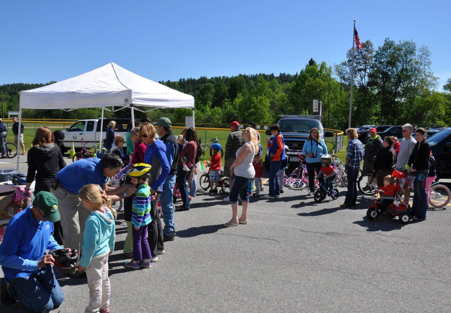 Fun times at the annual bike rodeo.