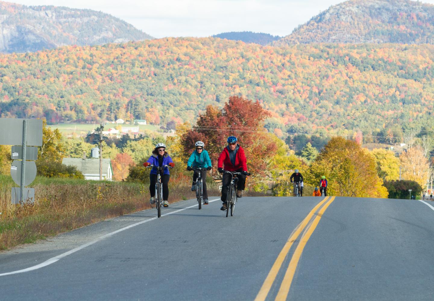 Spring, summer or fall riding is an absolute treat in the Champlain Valley.