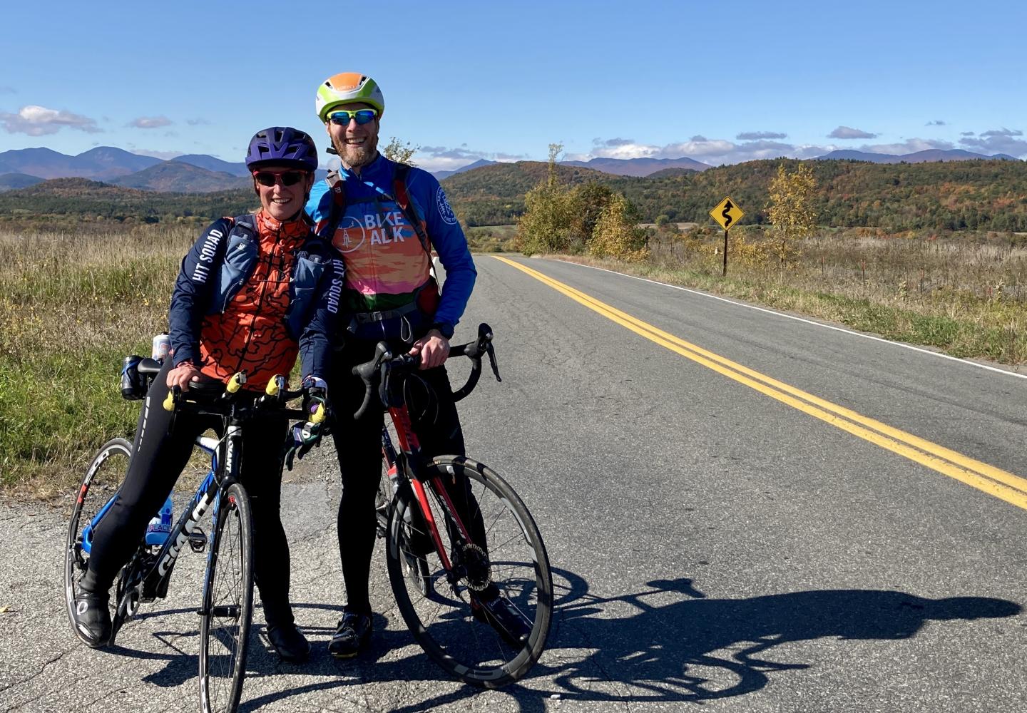 Riding bikes with friends is fun.