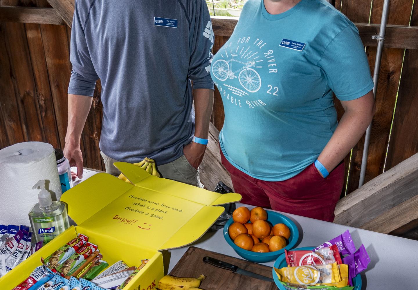 The staff at Ausable River Association has the rest stop stocked with snacks and info about the river. 