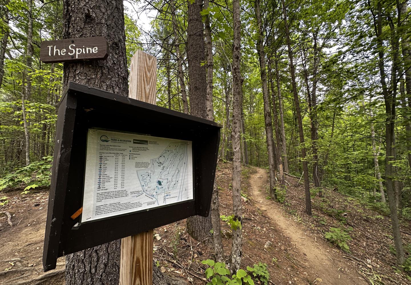 The Gurney Lane Mountain Bike Park has terrain for every level of mountain biker.
