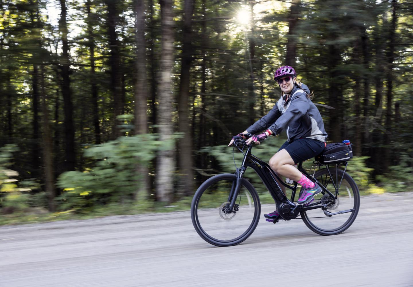 E-bikes absolutely welcome.