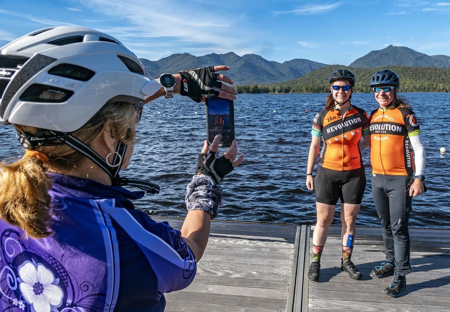 Nothing like a photo on the dock at Elk Lake Lodge