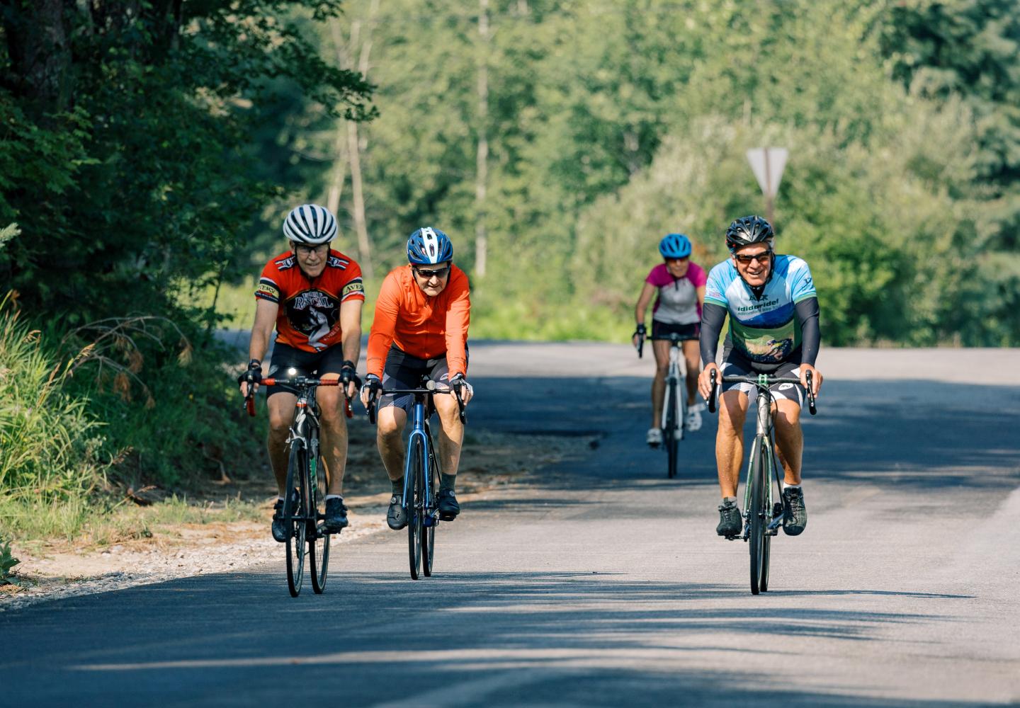 Cruising with friends.