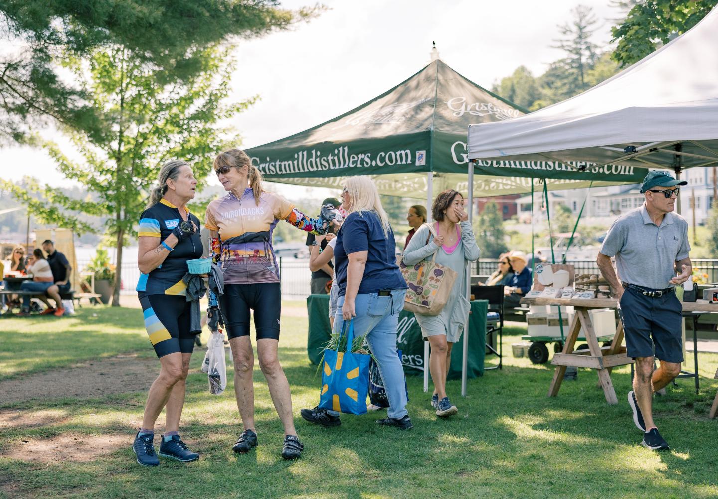 Farmers market by bike. 