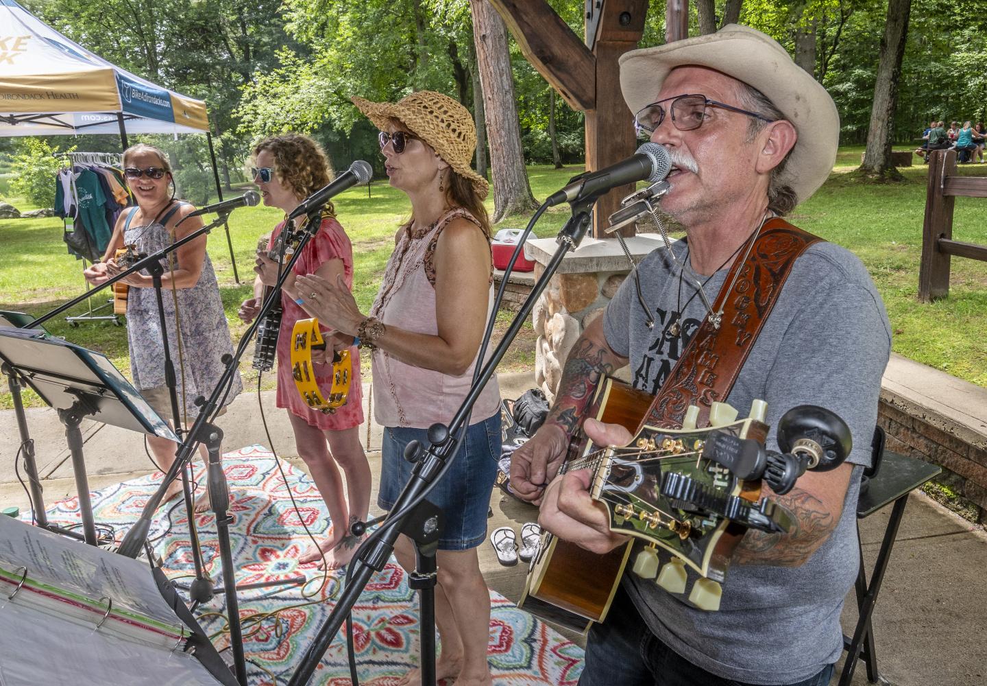 What's a Ride for the River without live music.