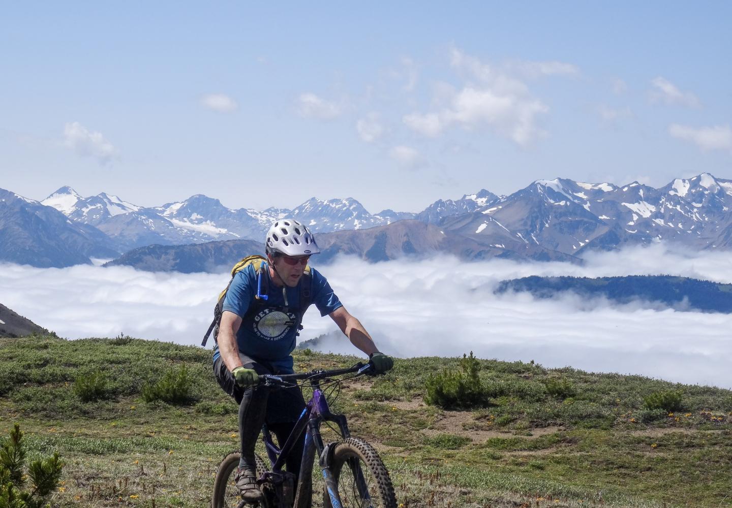 New Barkeater Trails Alliance Executive Director Glenn Glover enjoying the Chilcotin Range in British Columbia.