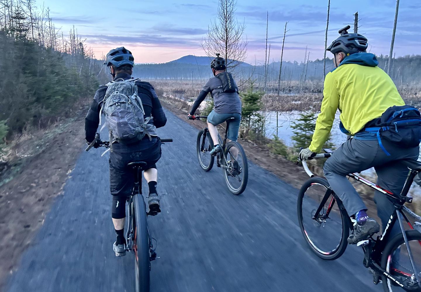 Cyclists enjoy Phase 1 of the Adirondack Rail Trail