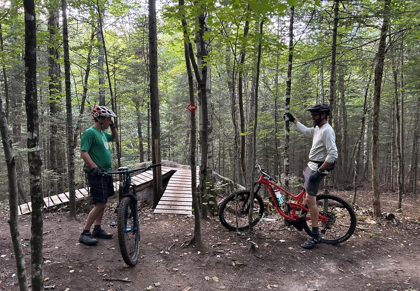 Mountain biking in the Adirondacks.