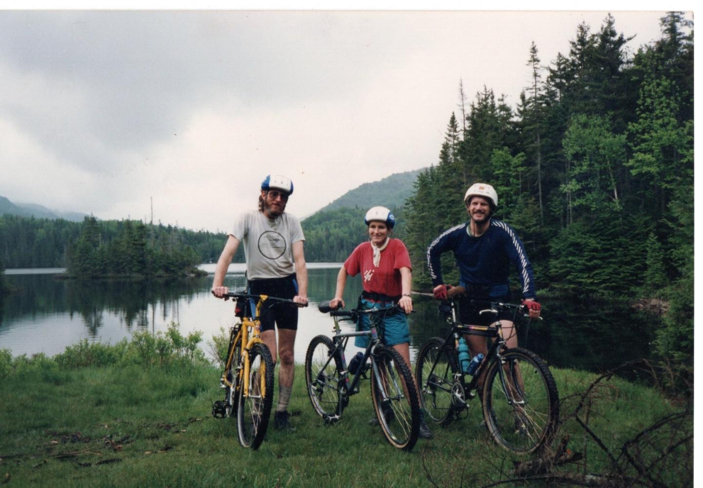 Paul Capone, Sue Capone, Gary Marchuck at Duck Hole (June 1990)