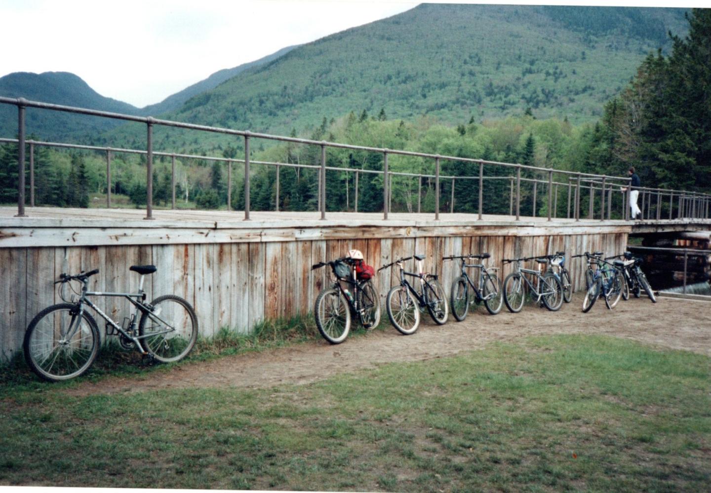 Bicycles in the Adirondack Wilderness.