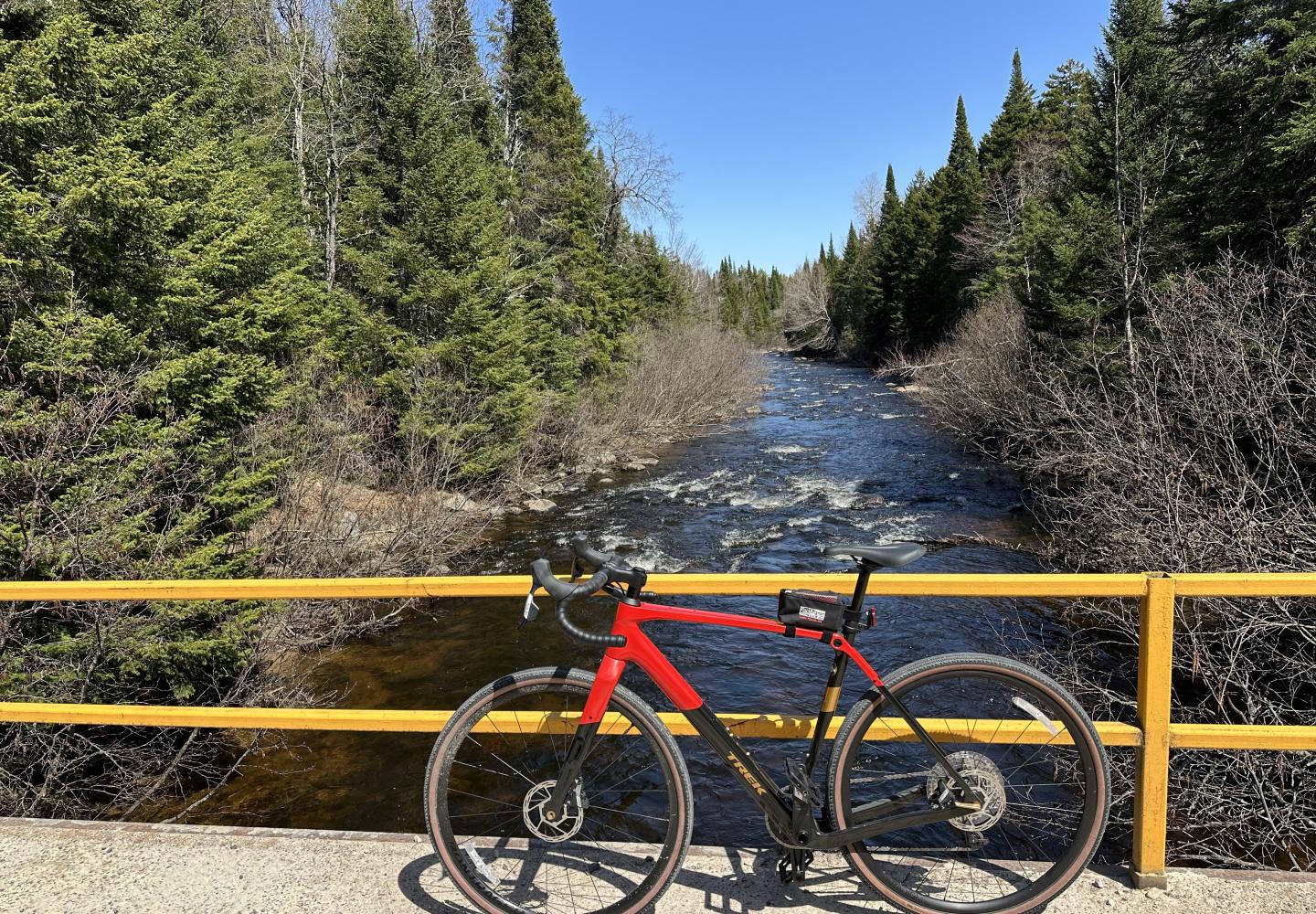 Exploring the North Branch of the Saranac River by gravel bike in the Adirondacks