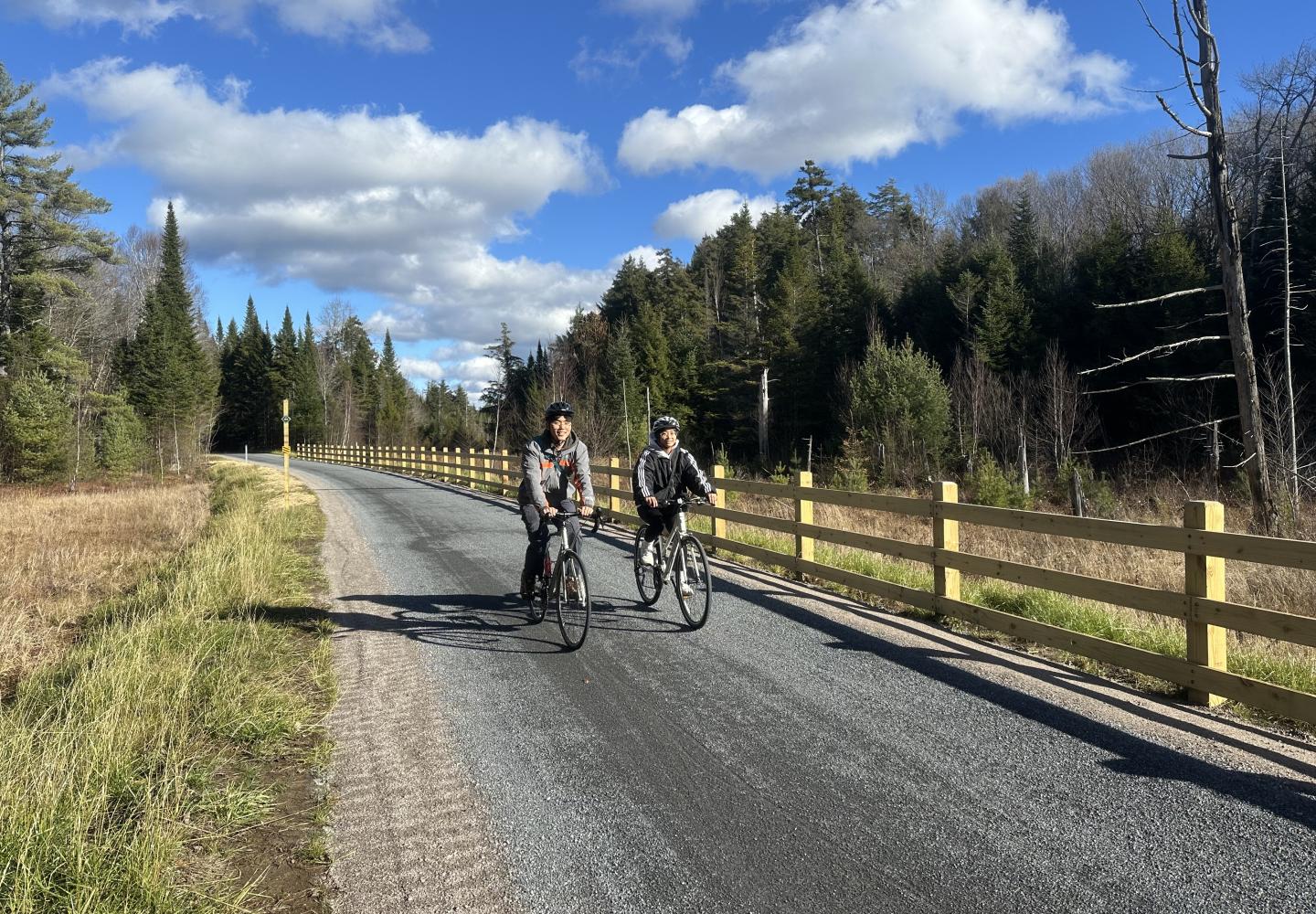 Min and Lauren enjoy Phase 3 of the Adirondack Rail Trail