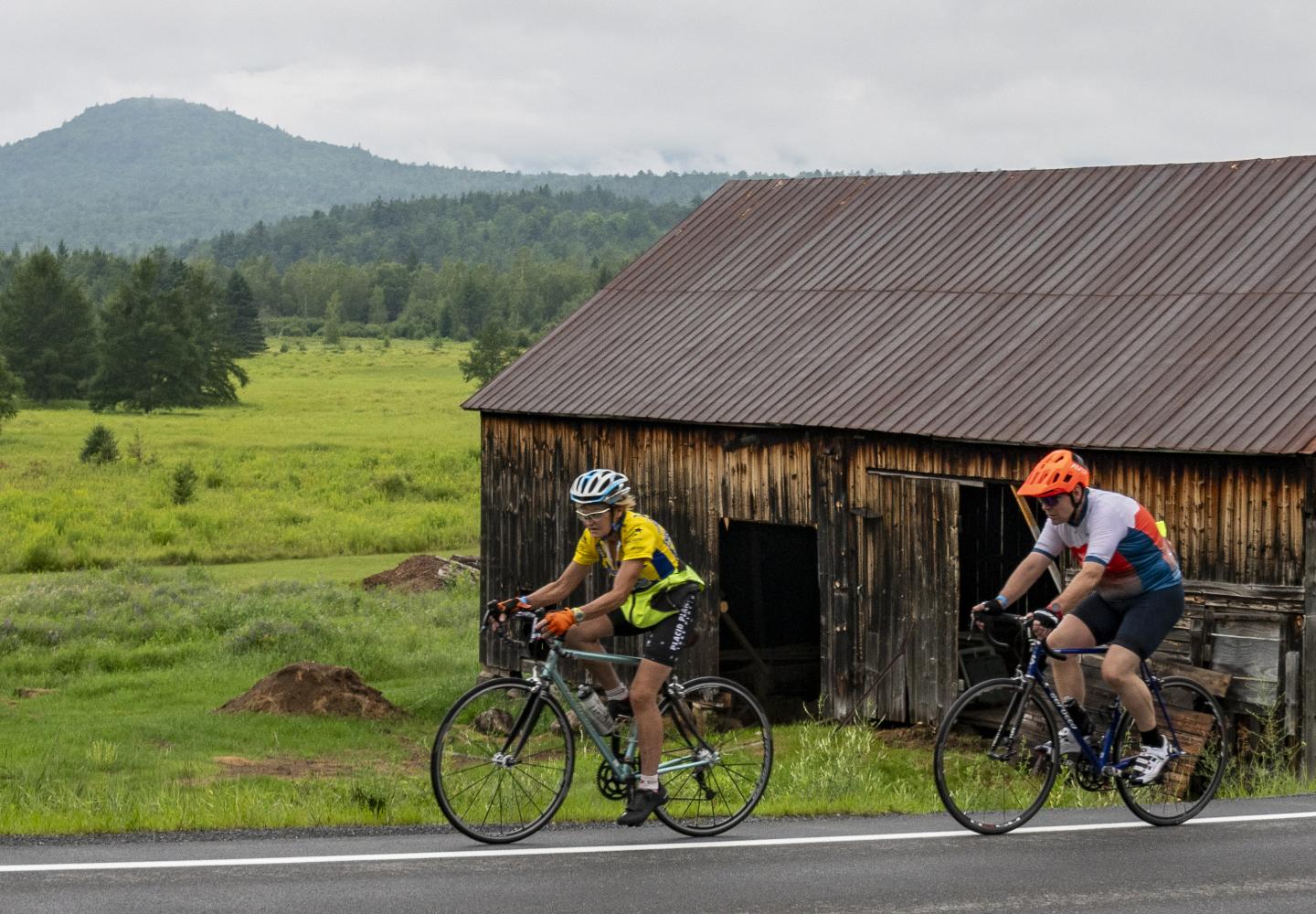 Bicyclists enjoy Ride for the River in the Ausable River Valley.