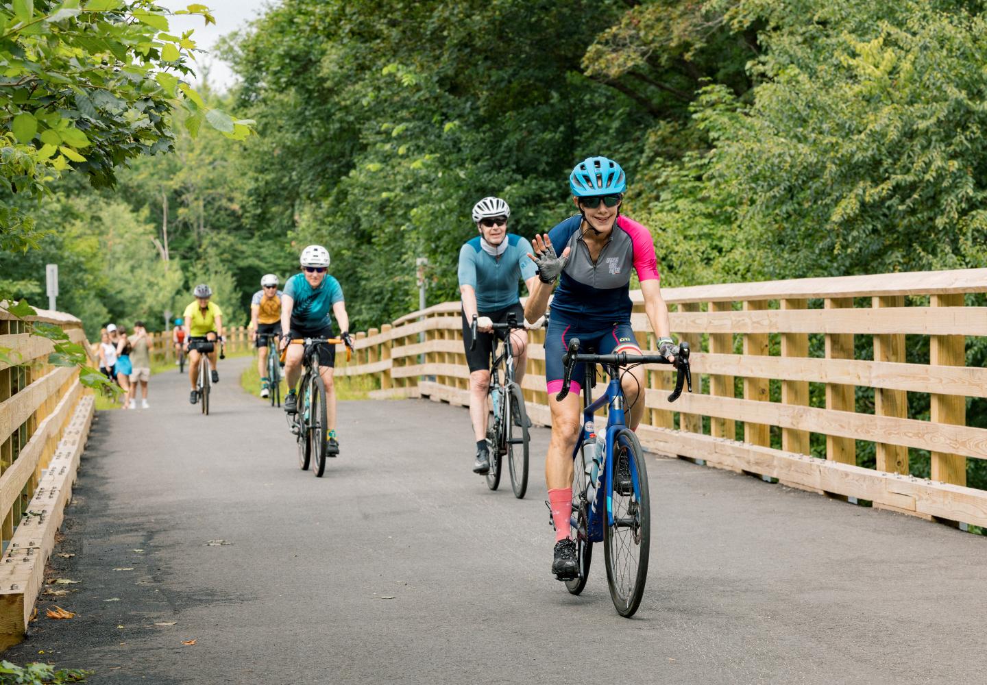 Bike Adirondacks offers easy and convenient shuttle service for the Adirondack Rail Trail.