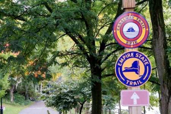 New York's 750-mile Empire State Trail completed.