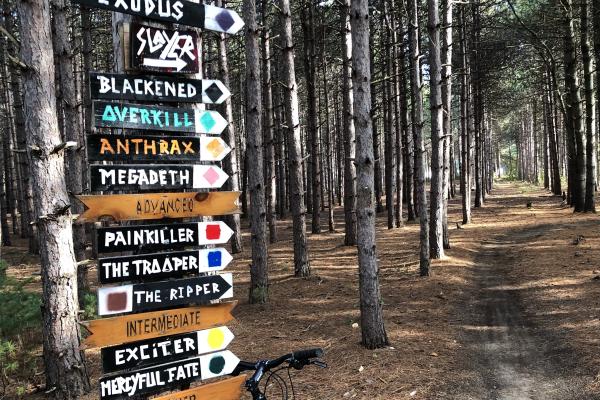 For spring mountain biking, Ausable Chasm is the place.