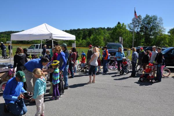 Fun times at the annual bike rodeo.