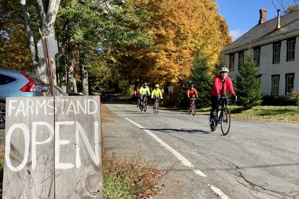 Farm stops and stands punctuate the Champlain Valley cycling experience.