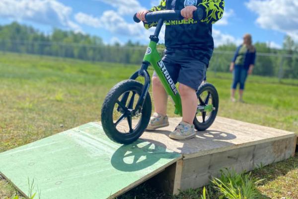 Future Pat Stratton Rider at the annual bike rodeo.