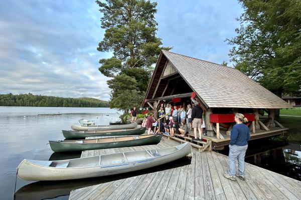 Canoes, kayaks and stand up paddle boards are there for you to use.