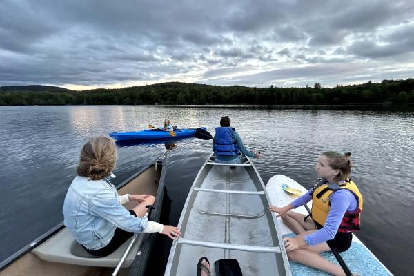 Grab a boat and go for a paddle.