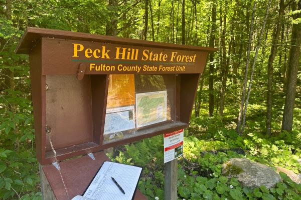 Peck Hill State Forest includes 17 miles of fabulous bicycling.
