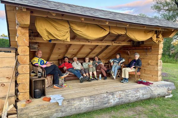 VIP seating for this crew at the Weekender.