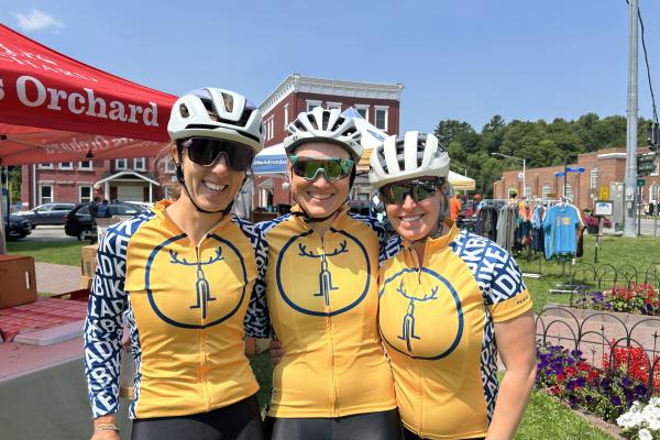 Roadies keeping it fun and safe in Saranac Lake.