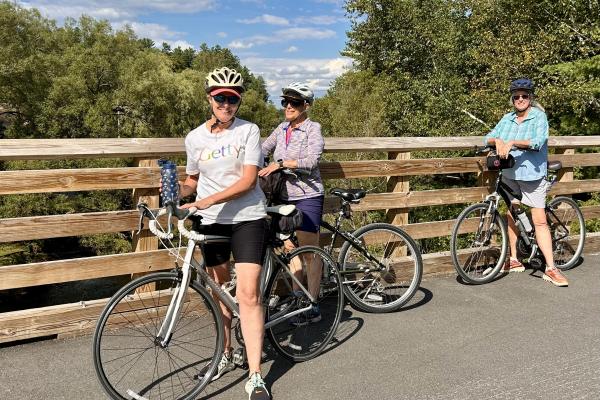 The Adirondack Rail Trail features 34 miles of vehicle free bicycling between the communities of Lake Placid, Saranac Lake and Tupper Lake.
